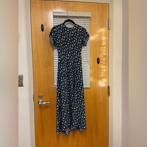 Lulus midi dress navy blue